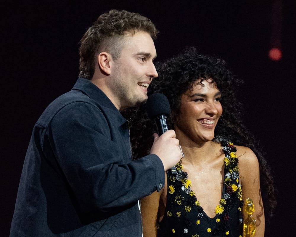 Male and female presenting